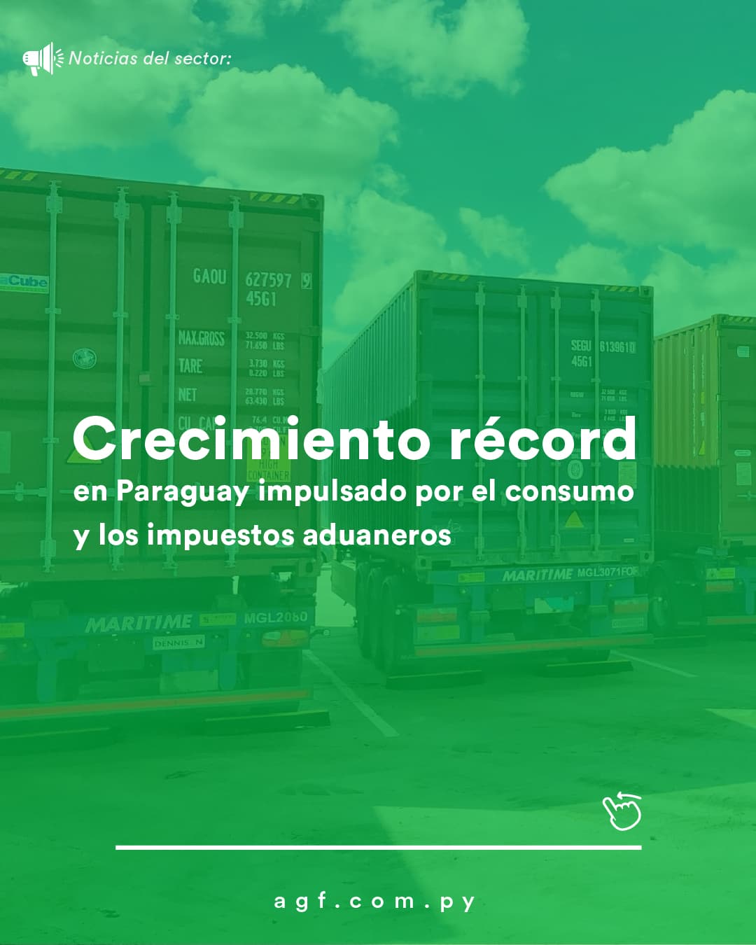 Crecimiento récord en Paraguay impulsado por el consumo y los impuestos aduaneros.